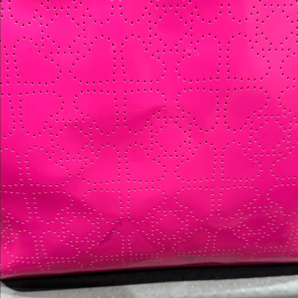 Kate Spade Pink Nylon Tote with Glossy Finish - Picture 2 of 11
